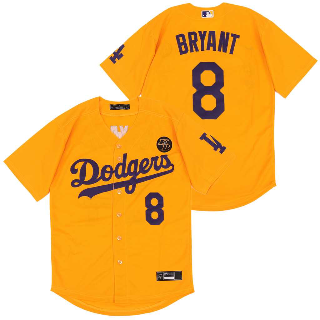 Dodgers 8 Kobe Bryant Yellow 2020 Nike KB Cool Base Jersey,We sell and wholesale Dodgers 8 Kobe Bryant Yellow 2020 Nike KB Cool Base Jersey on line form chian!